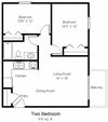 2 Bedroom Floor Plan